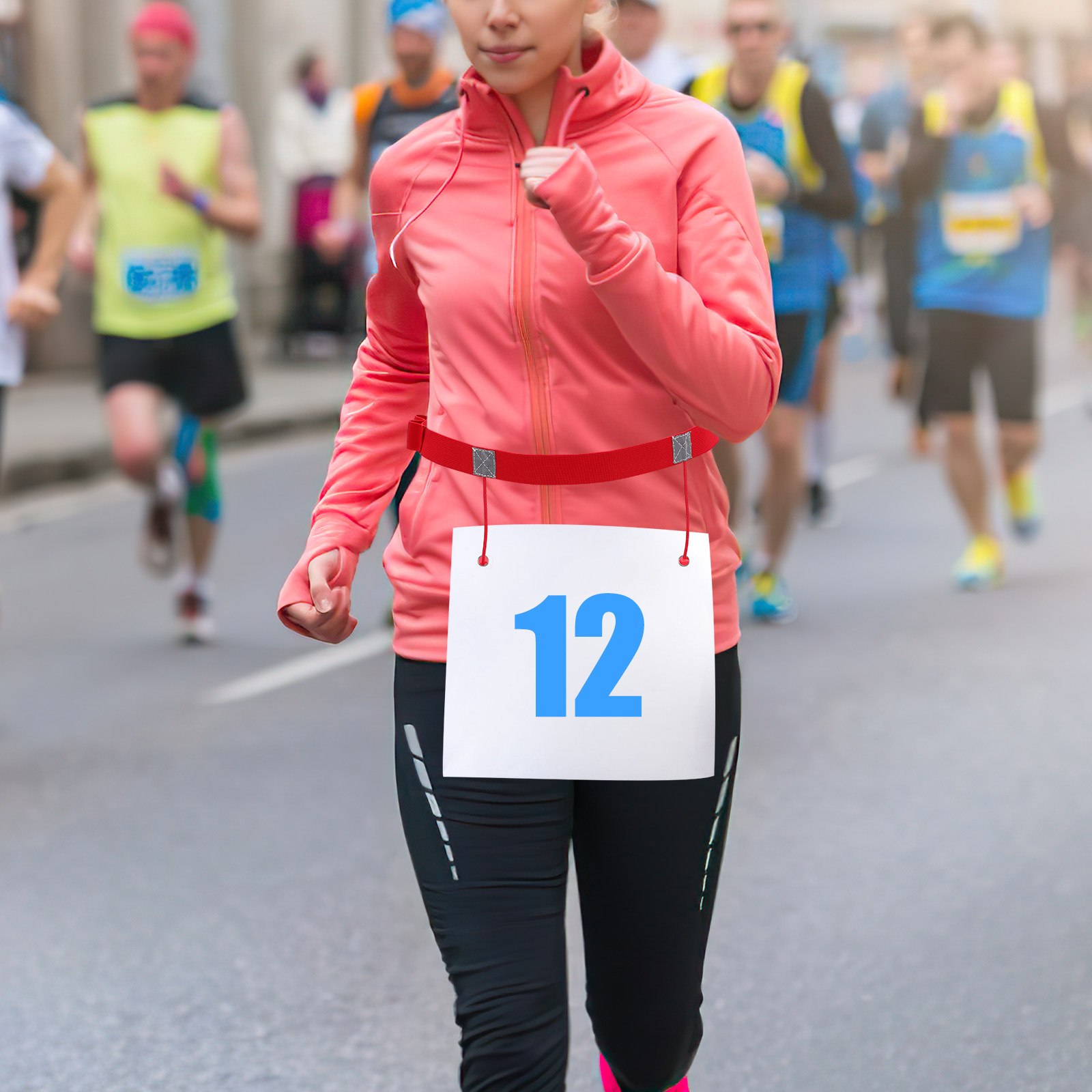 2Pcs Running Race Number Belt  - Running Gear Girls 评论和价格