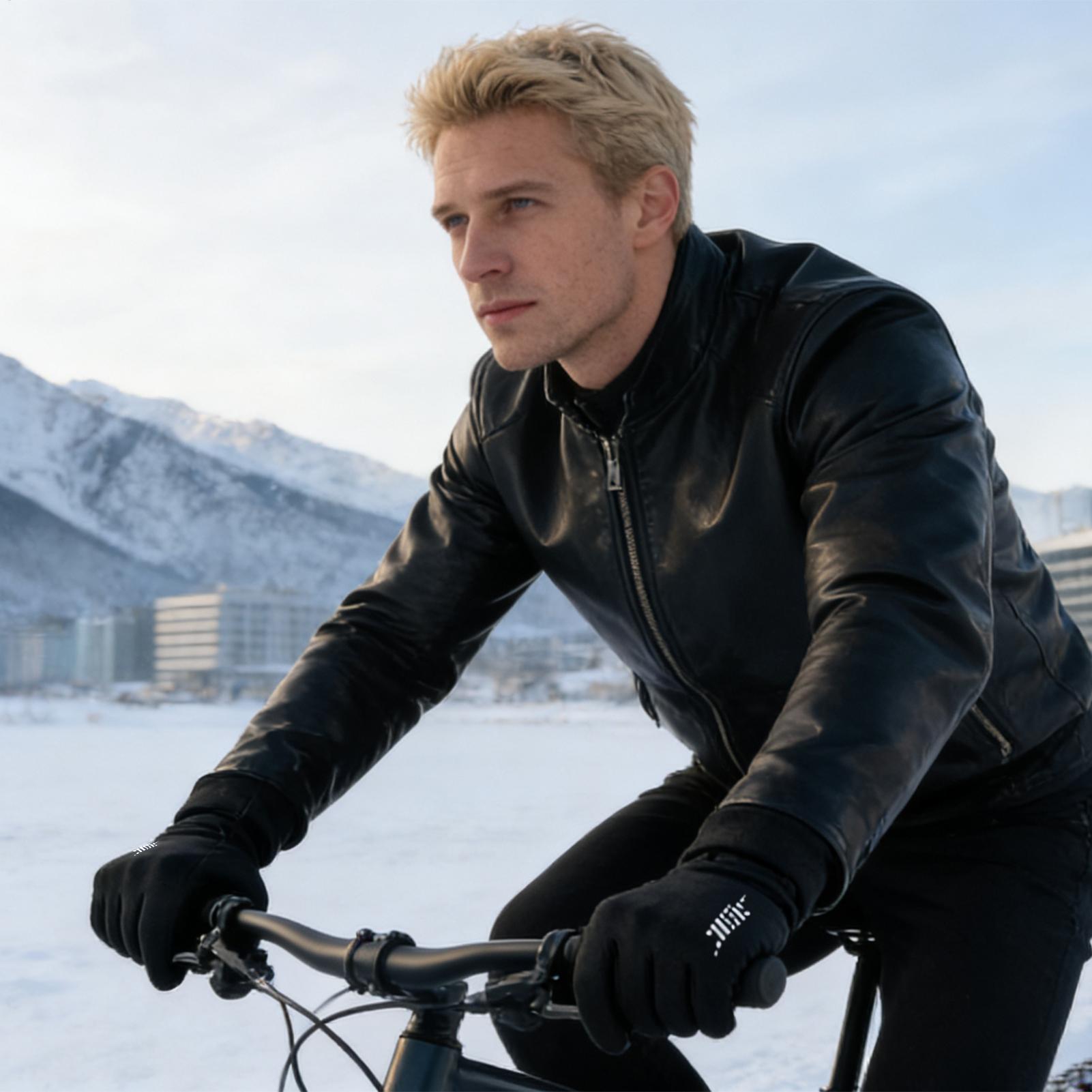 Warm Biking Gloves Full Finger - Running Gear In Snow 评论和价格